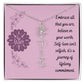 Embrace who you are - Birth Flower Name Necklace