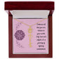 Embrace who you are - Birth Flower Name Necklace