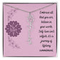 Embrace who you are - Birth Flower Name Necklace