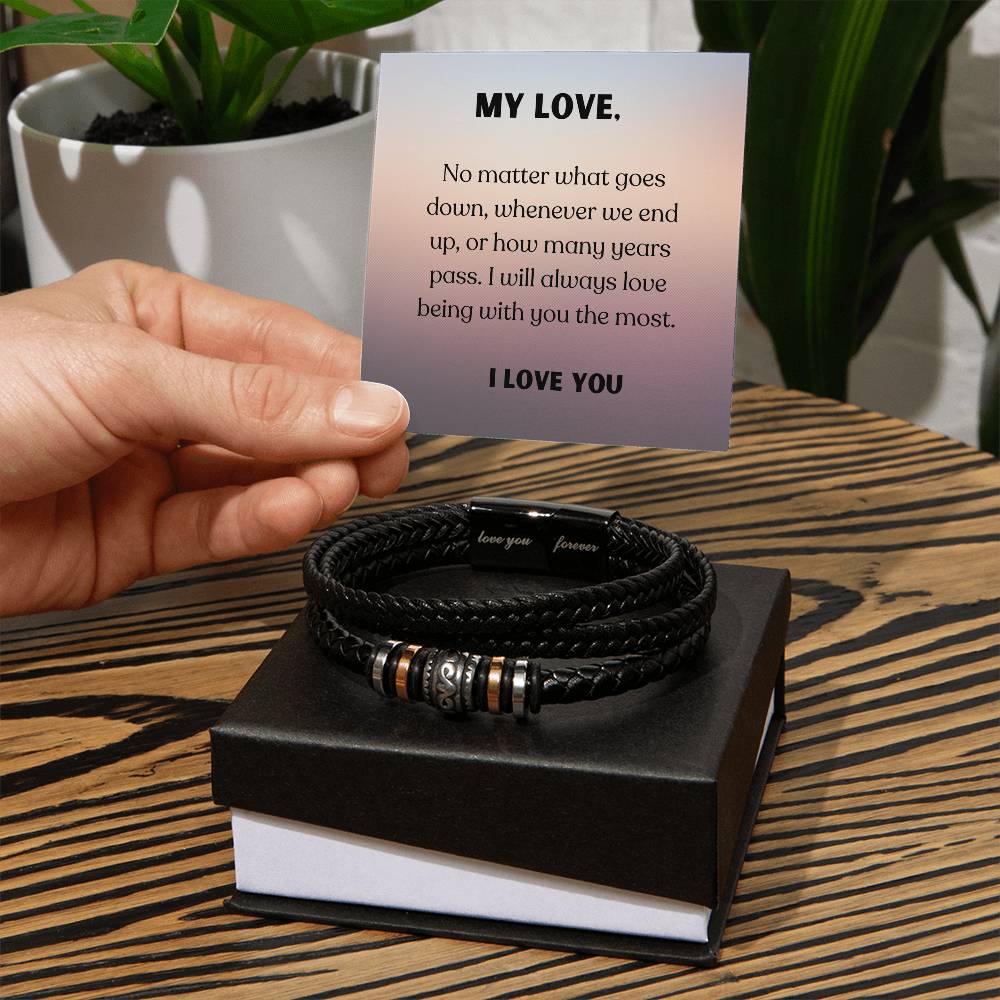 Engraved Love You Forever Bracelet