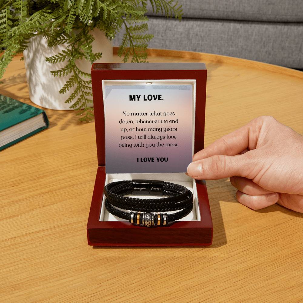 Engraved Love You Forever Bracelet