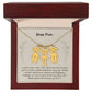 To My Dear Mom - Engraved Kids Charm Necklace!