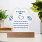 To My Fur Mom - Printed Paw acrylic plaque