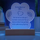 To My Fur Mom - Printed Paw acrylic plaque