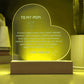 To My Mom - Engraved Acrylic plaque from Son
