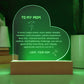 To My Mom - Engraved Acrylic plaque from Son