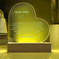 To My Mom - Engraved Acrylic plaque from Son