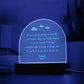 Dream big - Engraved Acrylic Dome