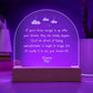 Dream big - Engraved Acrylic Dome