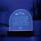 Dream big - Engraved Acrylic Dome