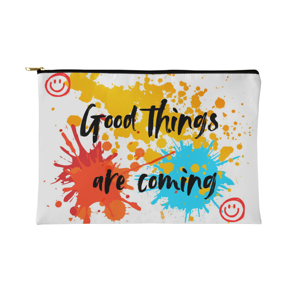 Good things coming - Zippered Pouch – Get Just Because