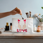 Love + heart Zippered Pouch