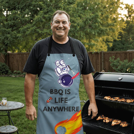 Apron: BBQ is life Anywhere