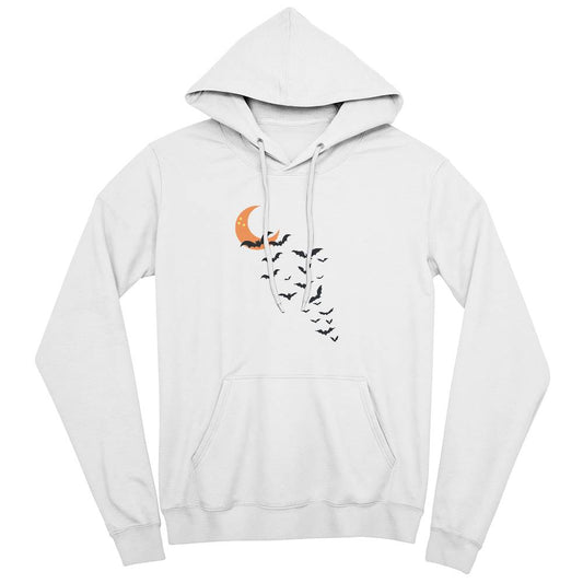 Moon And Bat Unisex Pullover Hoodie