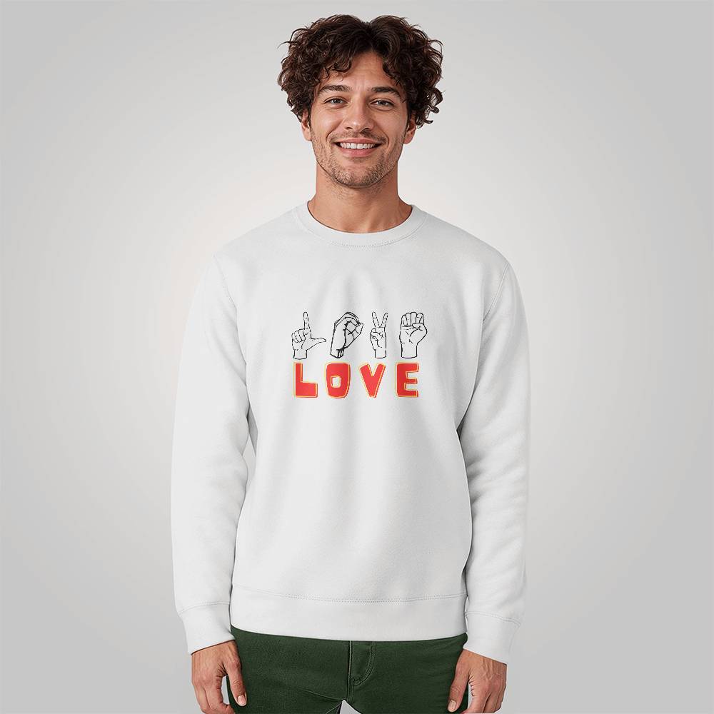 Love sign - Unisex Crewneck Sweatshirt