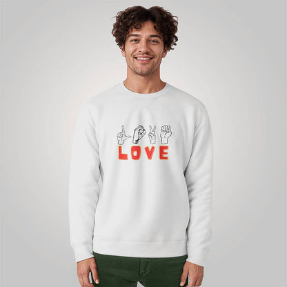 Love sign - Unisex Crewneck Sweatshirt