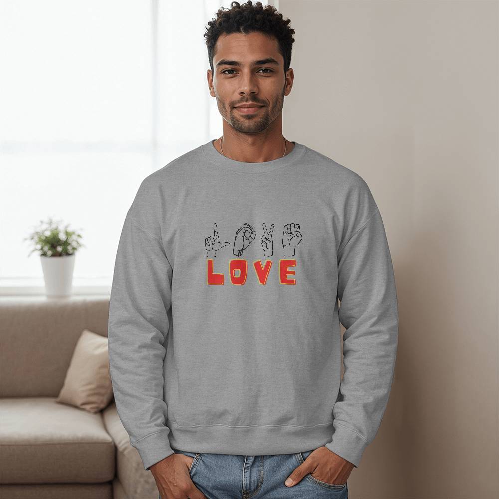 Love sign - Unisex Crewneck Sweatshirt