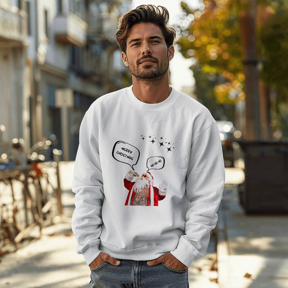 Singing Santa - Christmas Unisex Crewneck Sweatshirt