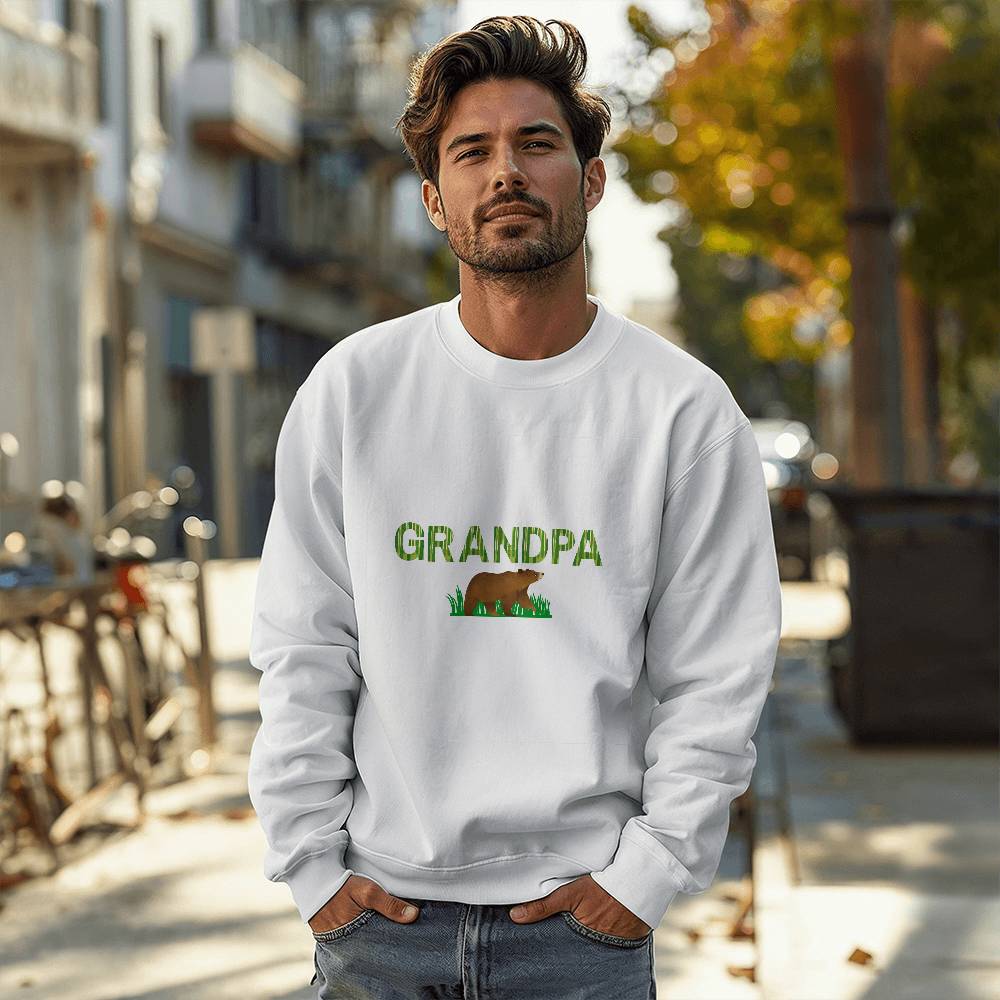 Grandpa Bear Crewneck Sweatshirt