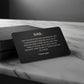 Engraved Metal Wallet Card for Dad
