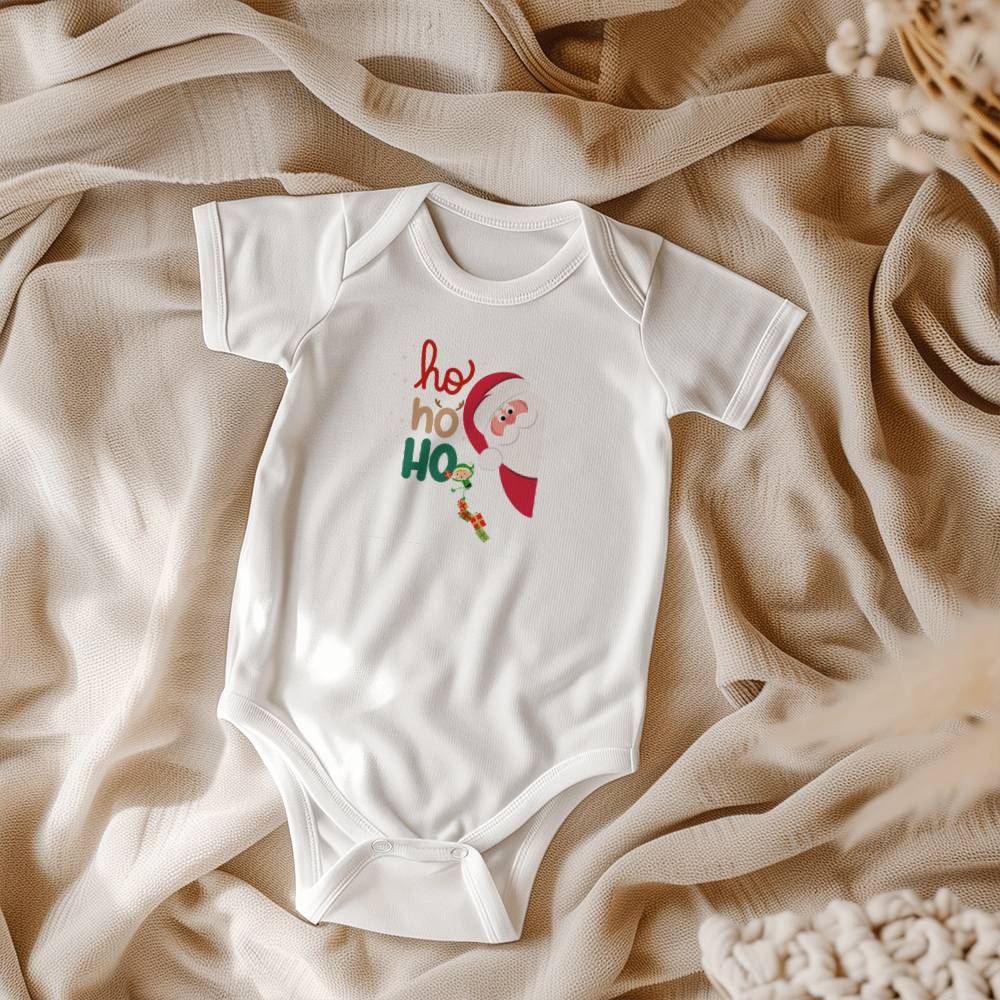 Santa sneak peek - Christmas Short Sleeve Bodysuit