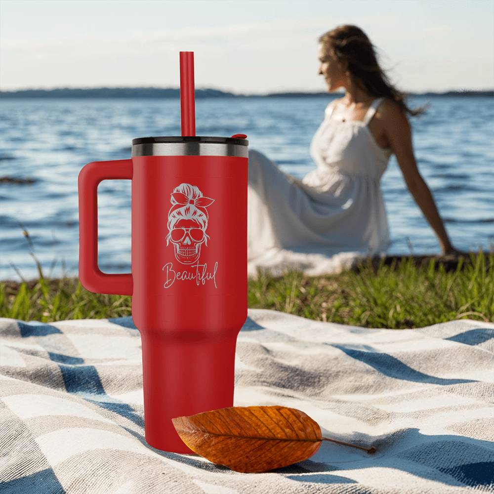 Beautiful Laser Engraved Tumbler