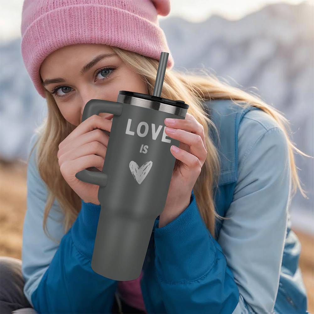 Love is love - Laser engraved  40oz Tumbler