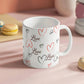 Lovely hearts - Ceramic Mug 11oz and 15oz